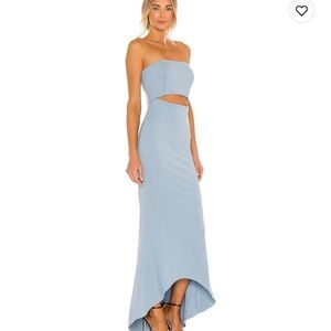 NBD June Gown in Baby Blue Strapless Dress